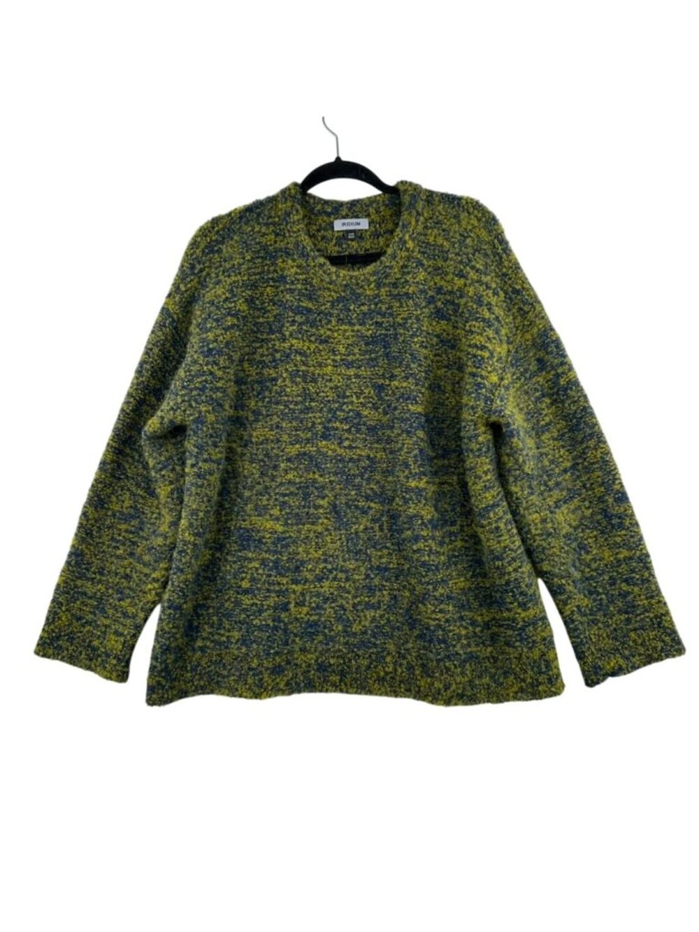 Iridium Sweater Women's One Size Multicolor Alpaca Blend Crewneck Boucle Knit